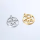 5 teile/los Edelstahl Metall DIY Anhänger Halsketten für Frauen Kleine Pentagramm Charms Für Schmuck