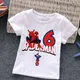 Spiderman Kid T-Shirts Geburtstag Anzahl 1-10 Wunderwerke T Shirt Kinder Cartoon Kawaii Lässige