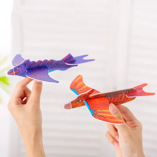 20Pcs DIY Hand Werfen Fliegen Segelflugzeug Flugzeuge Schaum Flugzeug Outdoor Spiel Spielzeug für