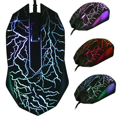 Bunte LED Computer Gaming Mouse Professional Ultra-präzise Für Dota 2 LOL Gamer Maus Ergonomische