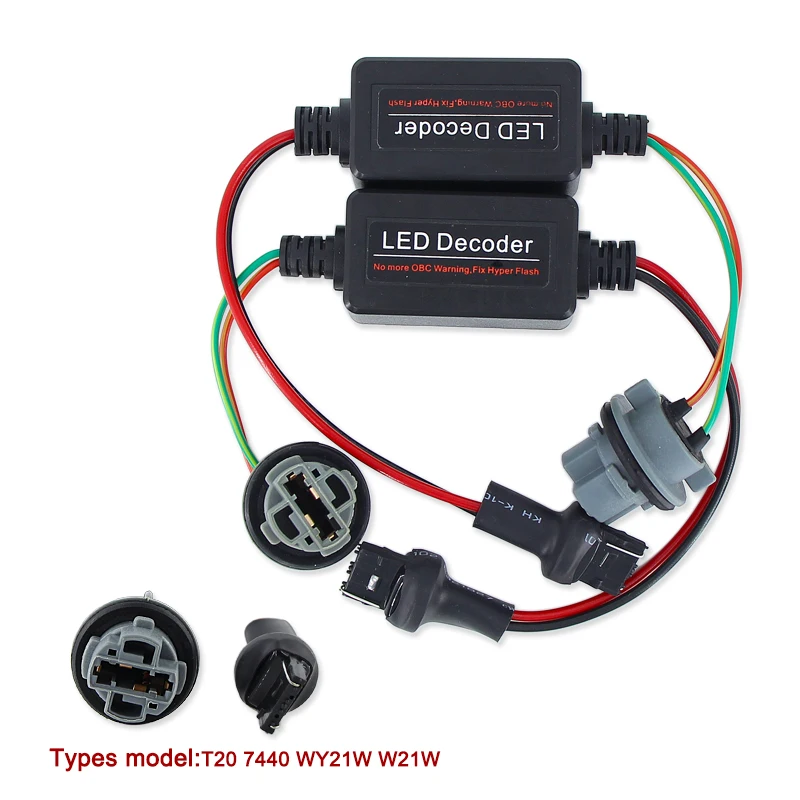 Caubus Widerstand 1156 P21W PY21W T20 7440 7443 LED Blinker Tag umge Nebel lichter Last Fehlerfrei Kein flackern Decoder Image