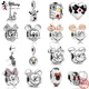Neue Disney Mickey Minnie Clip glasierte Glasur Anhänger Charms Perlen für original 925 Sterling