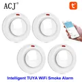 Acj smart tuya wifi Rauchmelder drahtloser Rauchmelder Sicherheits schutz alarm für Home Hotel