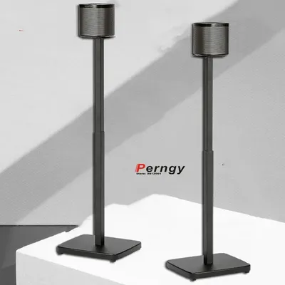 (1 Paar = 2 Stück) SF08 65 cm–125 cm runde Säule, verstellbar, Surround-Sound-Lautsprecher-Display-Ständer, Boden 9500S, Q90R, Q950R, Q950A, Sonos Play 1 Image