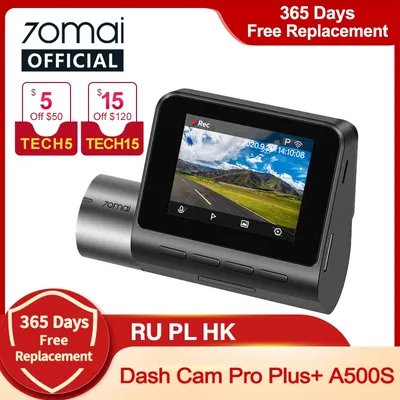 70mai Dash Cam Pro plus a500s eingebautes GPS 70mai a500s plus Auto DVR 1944p Geschwindigkeit