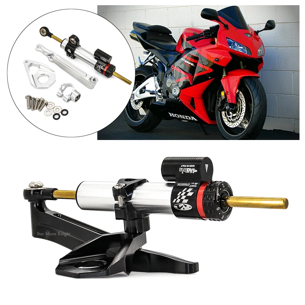 Motorrad Stabilisator Lenkung Dämpfer Halterung Mount Kit Für Honda CBR600RR CBR 600RR CBR 600 RR 2005 2006 Dämpfer Unterstützung Kit Image