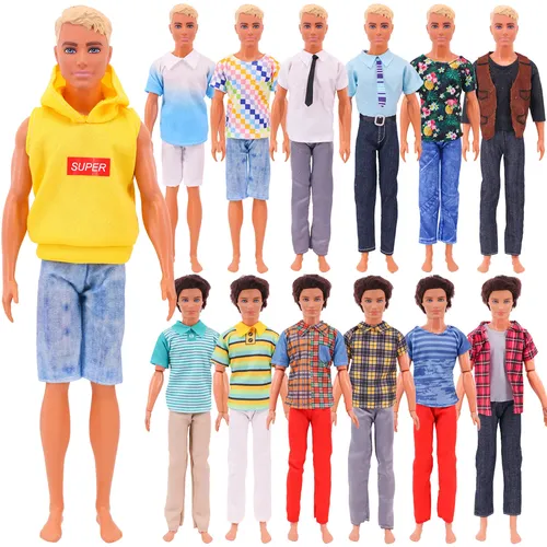 30cm Ken Puppe Kleidung Mode Anzug Kühlen Outfit Ken Puppen Für Barbies Junge kinder Urlaub Geschenk