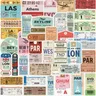 10/20/40 stücke Vintage Bordkarte Flugtickets Aufkleber Weltreise Aufkleber Spielzeug DIY Gepäck
