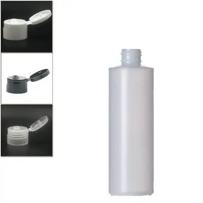 60/120ml/250/500ml 4/8oz leerer Kunststoff Soft Squeeze naturfarbene HDPE-Zylinder-Rund flasche mit