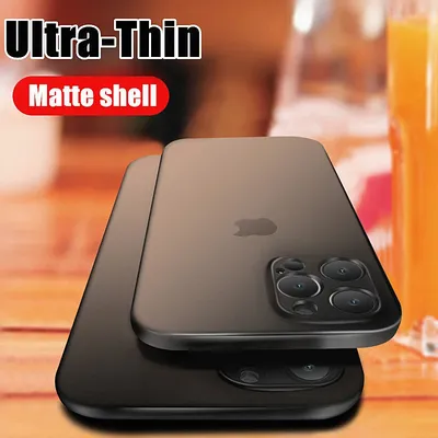 Ultra dünne matte Hülle für iPhone 15 14 13 12 Mini x xr 11 Pro Max volle Abdeckung für iPhone 15 14