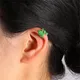 Persönlichkeit Grün Frosch Ohr Manschetten Clip Ohrringe für Frauen Mädchen Nette Cartoon Tier Kein