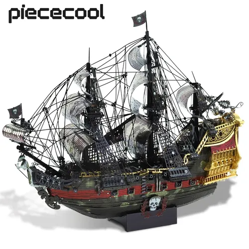 Piececool Modell Gebäude Kits Die Königin Anne Rache 3D Metall Puzzle DIY Spielzeug Puzzle Hause