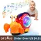 Krabbeln Krabben Baby Spielzeug mit Musik LED Licht Up Interaktive Musikalische Spielzeug für Baby