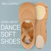 Ballerina-Ballett-Übungsschuhe, Ballett-Tanz, weiche flache Schuhe für Damen, rosa, Stretch-Mesh-Stoff, Damen-Sportschuhe 1030