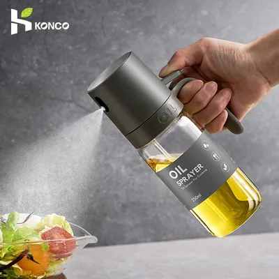 Öl Spray Flasche 250ml Hohe Borosilikatglas Kochen Öl Spender Olivenöl Sprayer Mister für Air