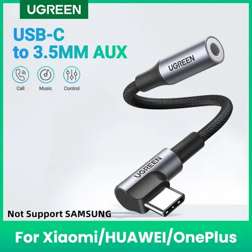 UGREEN USB Typ C zu 3 5 Kopfhörer USB C zu 3 5 AUX Kopfhörer Adapter Audio kabel Für Xiaomi Huawei