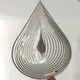Metall 3D Wind Spinner Chimes Schlafzimmer Innen Zimmer Outdoor Decor Herz Platz Tropfen Form
