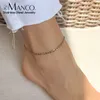 eManco Franco Chain Herren Fußkettchen Damen Hip Hop Rapper Edelstahl Schuhe Beinkette Knöchel