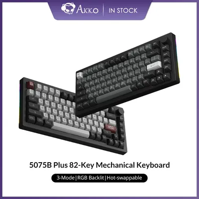 Akko 5075B Plus V2 75% Heißer Swap Multi-Modi RGB Mechanische Gaming Tastatur 2 4 GHz Wireless/USB