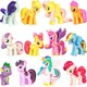 12 teile/satz 3-5cm pony PVC Regenbogen pferd niedliche kleine pferd aktion spielzeug figuren puppen