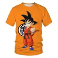Dragon Ball Z Anime Figuren Sohn Goku Super Saiyan 3D-Druck T-Shirts Junge Kinder Kleidung Kurzarm