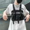 Unisex Brusttasche funktionelle taktische Brust packung Mode Kugel Hip Hop Weste Streetwear Taschen Hüft tasche Frauen schwarze Brust Rig Tasche