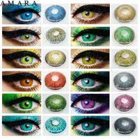 Kontaktlinsen Für Frauen Make-Up New York Kontaktlinsen Für Augen Blau Braun Lila Farbige Linsen 2