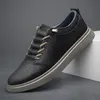 Designer-Freizeitschuhe aus echtem Leder, schwarz, Outdoor-Sport, Oxford-Schuhe, braun, flach, flach, Business-Kleiderschuhe für Herren, Größe: 36–47