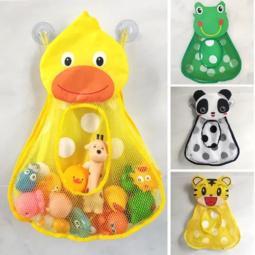 Baby Bad Spielzeug Nette Ente Frosch Mesh Net Spielzeug Lagerung Tasche Starke Saugnäpfe Bad Spiel