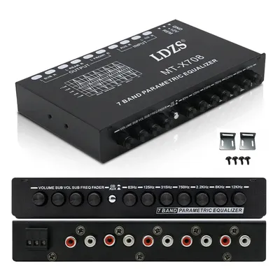 7 Band Car Equalizer multifunktion aler Car Audio EQ Tuning Crossover Verstärker Param et rischer Equalizer Car Audio Equalizer