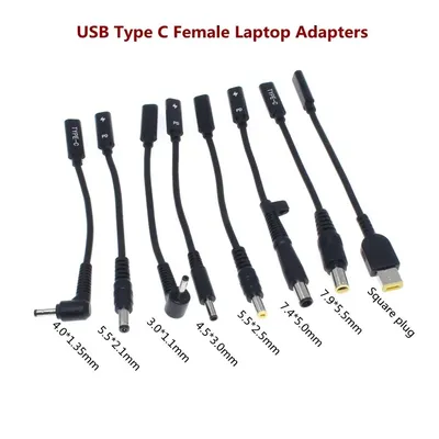 USB 3,1 Typ C PD Power Adapter Konverter DC Stecker Stecker Kabel 5,5x2,5mm Männlichen für Asus