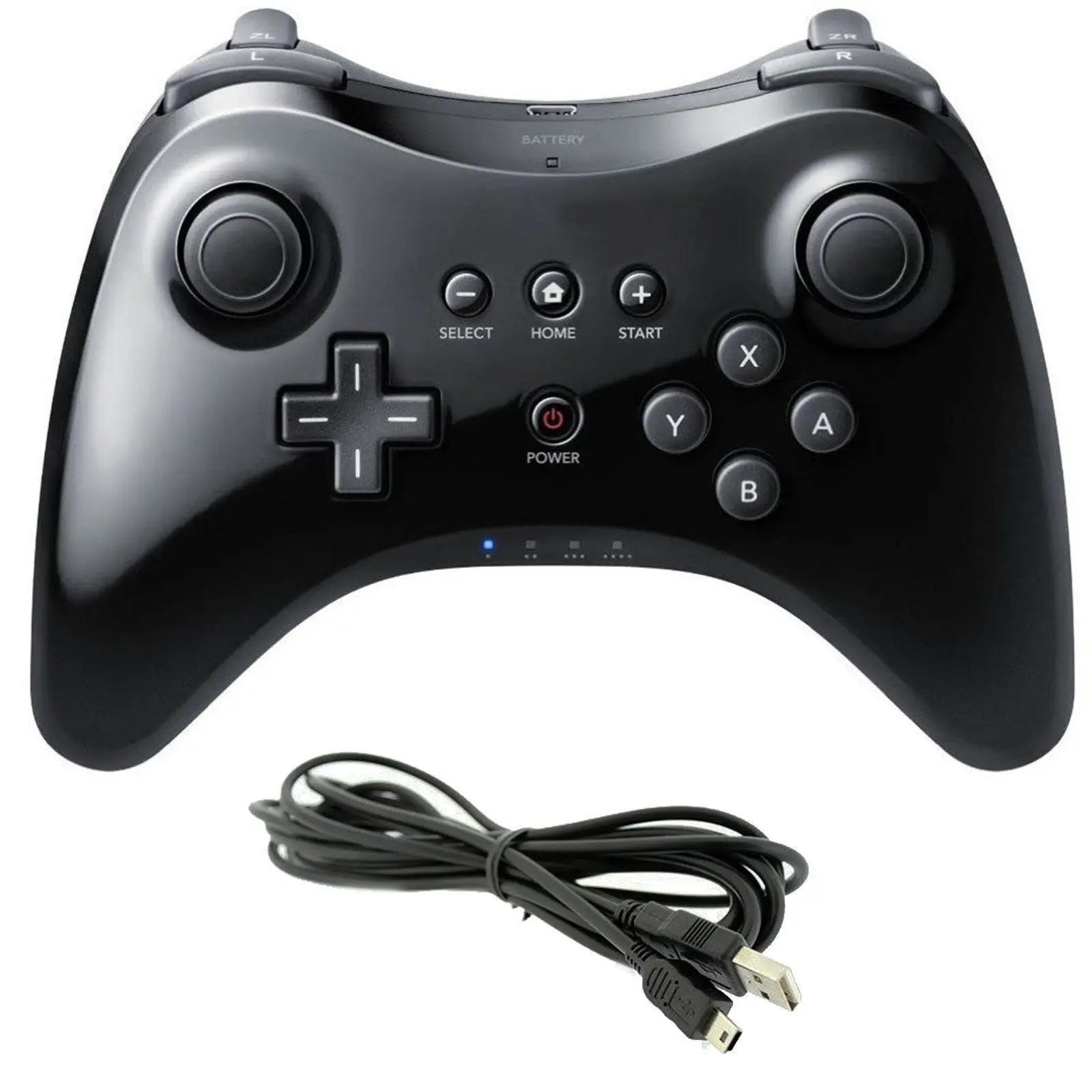Wireless Classic Pro Controller Joystick Gamepad für Nintend Wii U Pro mit USB-Kabel Wireless Controller Image