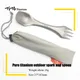 TiTo Titan Spork Outdoor Camping Gabel Messer Combo Wandern Picknick Überleben Geschirr