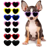 8 Farben Haustier Herz Brille Haustier Mode Sonnenbrille Haustier Pflege für Haustier Hunde Katze