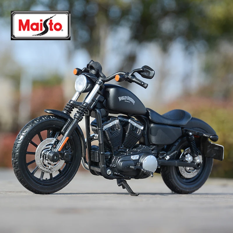 Maisto 1:12 Harley Davidson 2014 Sportster Iron 883 Druckgussfahrzeuge, Sammlerstücke, Hobbys, Motorradmodell, Spielzeug Image