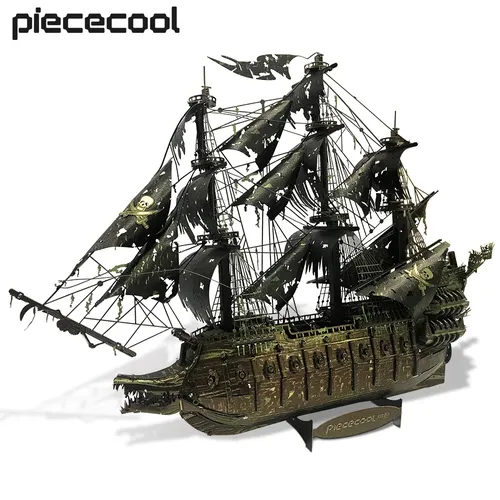 Piececool Modell Gebäude Kits Der Fliegende Holländer 3D Puzzle Metall DIY Set Jigsaw für Erwachsene