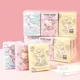 9 Stück Set Kawaii Sanrio Tissue Cartoon Hello kitty Cinna morroll Anime gedruckt Taschentuch