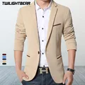 Marke Mens Casual Blazer Herbst Frühling Art Und Weise Dünnen Anzug Jacke Männer Blazer Masculino