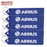 5 PCS AIRBUS BOEING Schlüsselbund OEM Stickerei A320 Luftfahrt Schlüssel Ring Kette für Luftfahrt