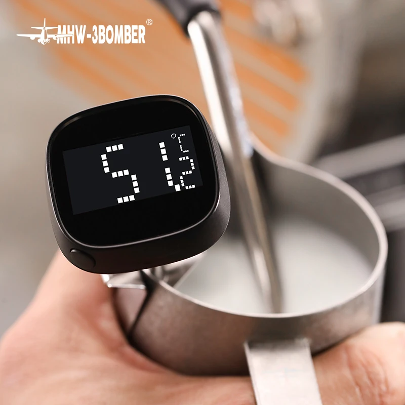 MHW-3BOMBER Digitales Sofortlese-Thermometer für Kaffeekanne, Lebensmittelthermometer zum Kochen, Grillen, Camping, Barista-Küchenzubehör Image
