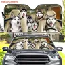 Sibirischer Husky Auto Sonnenschirm sibirische Husky Auto Dekoration Hund Windschutz scheibe