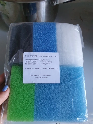 Set kompatibler Filterschaumschwamm für Juwel Compact / Bioflow 3.0 / M (2 x fein, 1 x grob, 1 x Nitrat, 2 x Carbon, 5 x Poly) Image