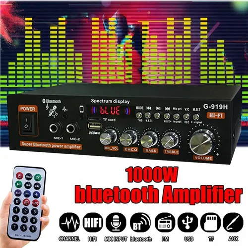 1000W G-919H Heim-Leistungs verstärker HiFi Bluetooth 5 0 Audio-Verstärker Audio-Verstärker