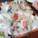 2 teile/los Bronzing Blumen Vögel flache Aufkleber bunte Vogel dekorative Aufkleber DIY Scrap