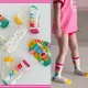 11 Farben Kinder Socken Frühling und Sommer Socken Kinder Jungen Mädchen Regenbogen Farbe niedlich