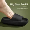 Große Größe 36-49 Männer Flip-Flops Frauen Neue Weiche EVA Dicke Sohle Rutschen Sommer Sandalen Paare Hausschuhe Hause nicht Slip Badezimmer Schuh