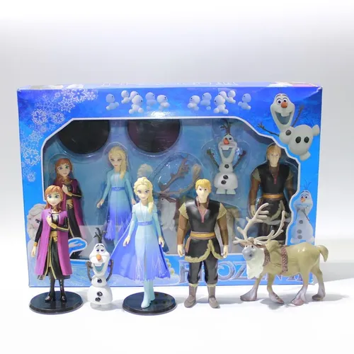 5Pcs Disney Gefrorene 2 Elsa & Anna PVC Action Figur Olaf Kristoff Sven Anime Puppen Figuren Schnee