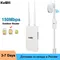 KuWFi Outdoor 4G WLAN-Router 300 Mbit/s WLAN-Router mit SIM-Karte Allwetter-WLAN Wasserdichter Booster-Extender für IP-Kamera