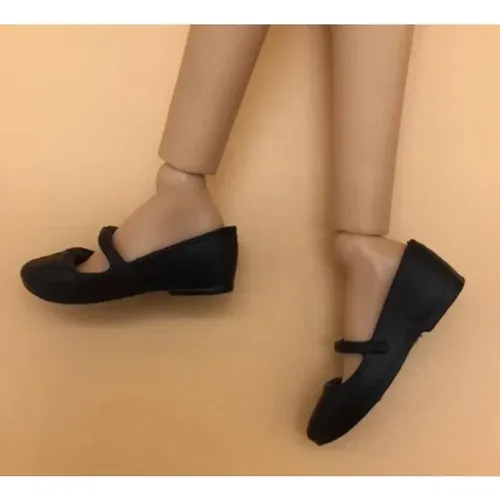 Puppen schuhe Plattfuß schuhe schwarze Schuhe neuer Stil für Ihre Bbie-Puppen kleiner Fuß tp5