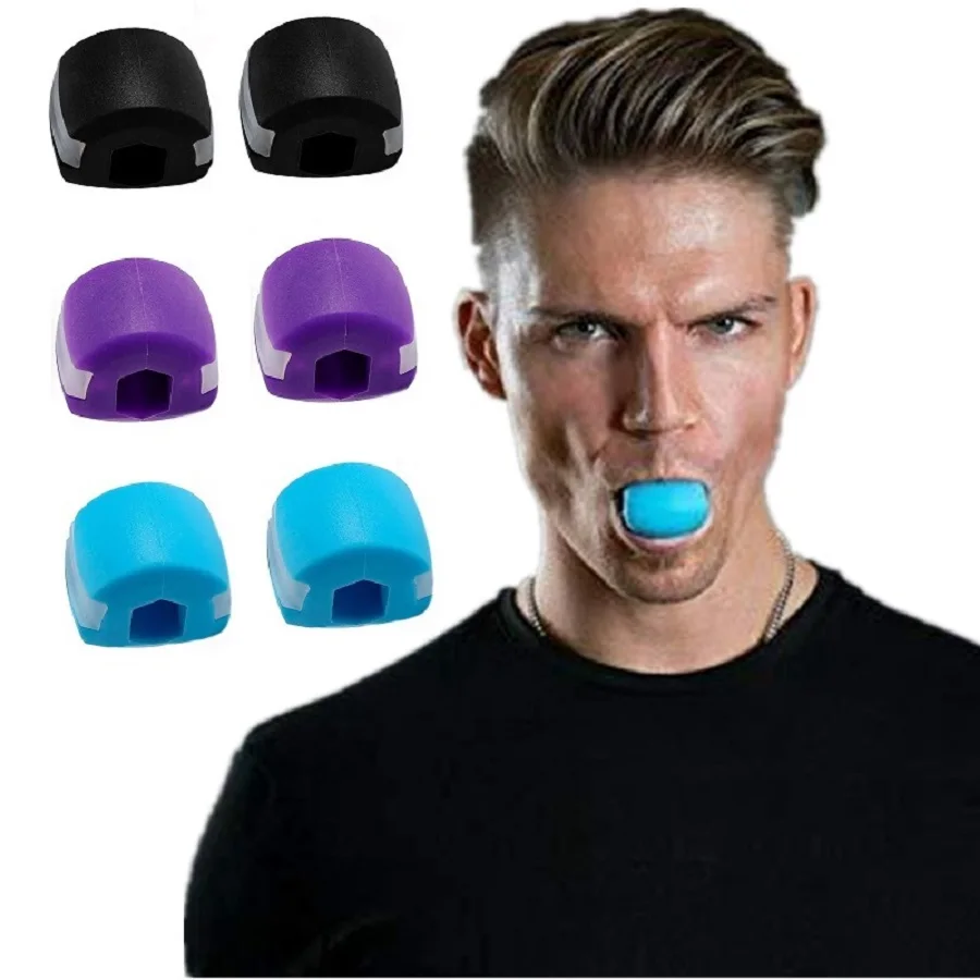 Silica Gel Gesicht Fitness Ball Kiefer Exerciser Gesichts Toner Reduzieren Doppel Kinn Entspannen Ball Gym Fitness Training Jawline Simulator Image